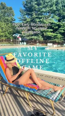 POV: No Wi-Fi by the pool… but who cares? Just me, the sun, and Block Blast🧩☀️ It works perfectly anywhere - even offline. My go-to game when I just want to chill #blockblast #hungrystudio #blockblastlove