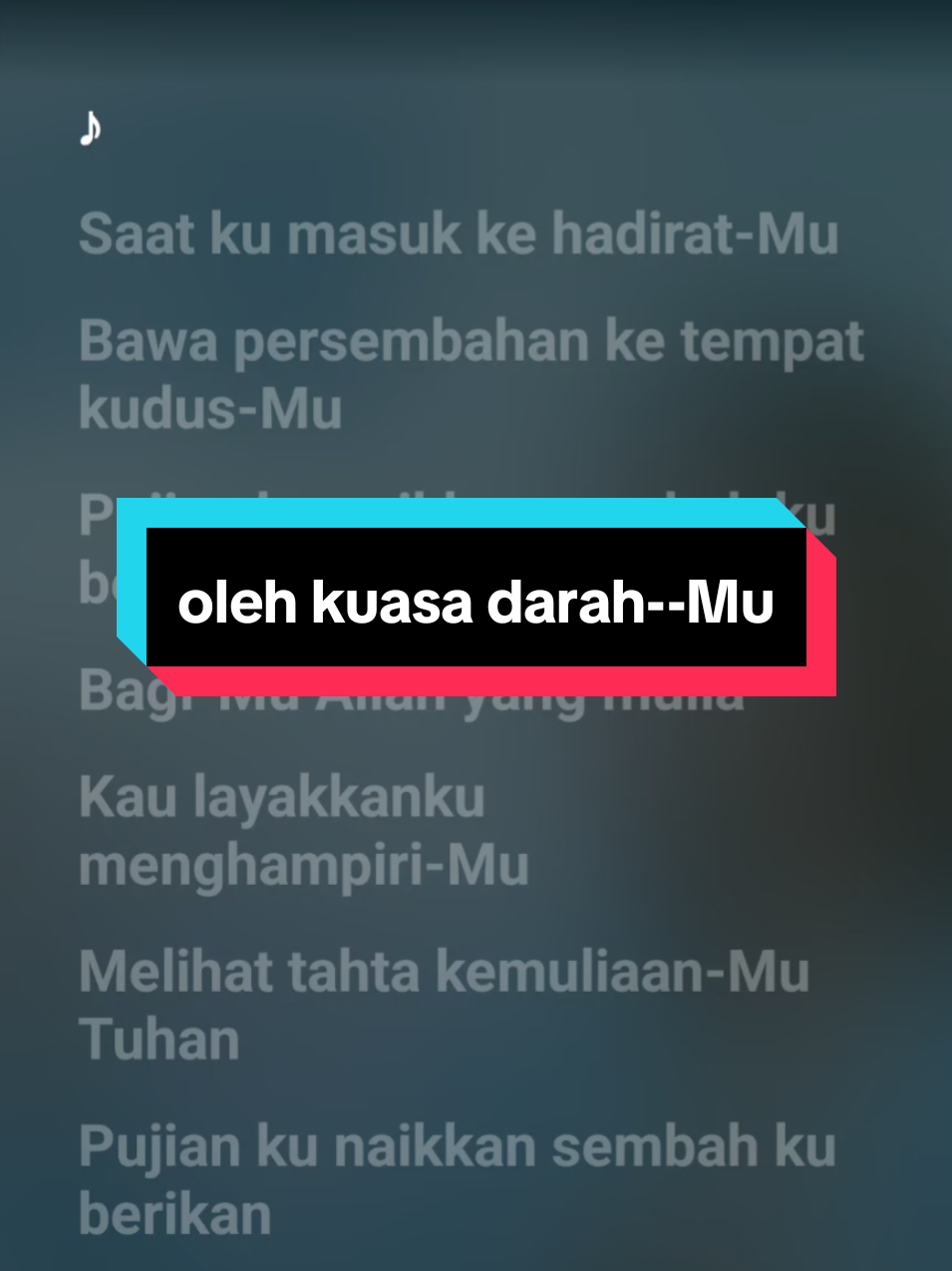 Oleh Kuasa Darah-Mu #lirik #lagu #rohani #kristenprotestan #olehkuasadarahmu #tuhan #renungankristen #gerejakristen #keselamatan #pemudakristen 