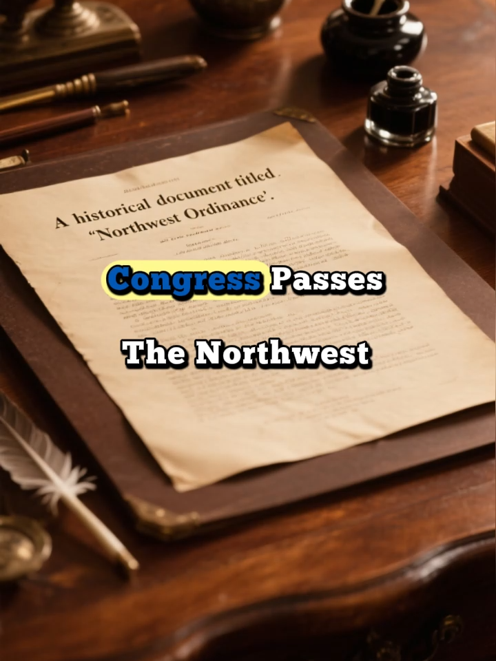 Congress passes the Northwest Ordinance.#america #History #ancient