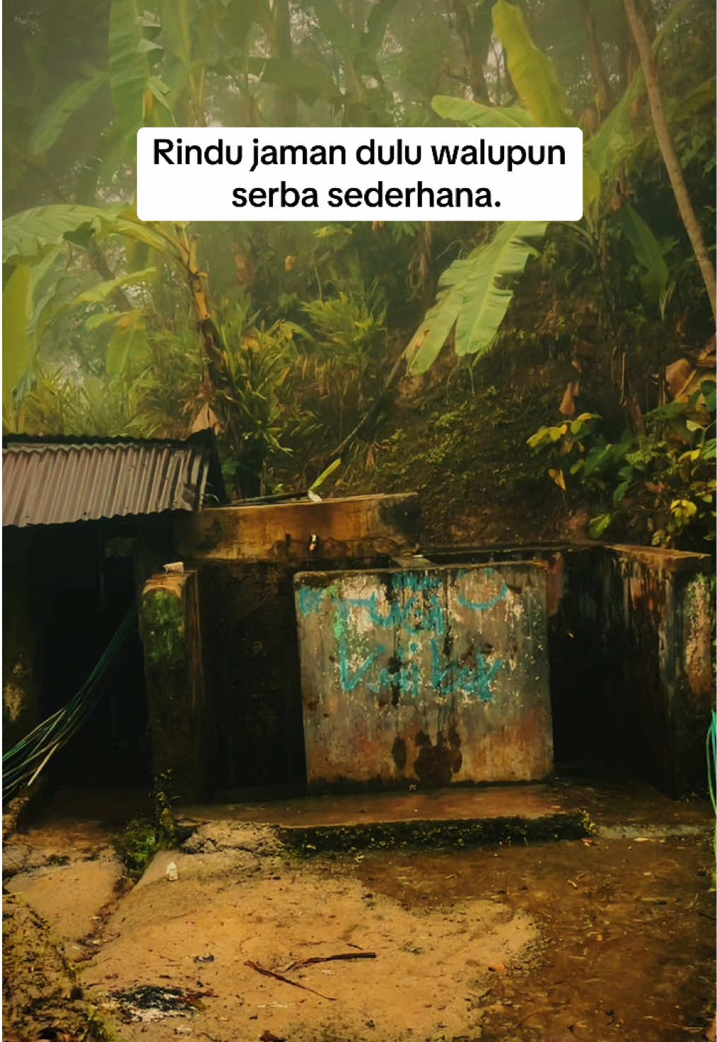 kalian rindu nggk suasana jaman dulu? 📍Tlaga punggelan, Banjarnegara Di sudut kampung yang mungkin mulai terlupakan… berdiri bak tua, berlumut, penuh goresan waktu. Tempat kami dulu mandi bersama, tertawa tanpa beban… Meski airnya dingin, tapi hangat di hati. Tak ada shower mewah, tak ada sabun cair, yang ada cuma ember kecil, dan suara alam yang menenangkan. Saat itu, hidup serba sederhana… tapi kenapa sekarang terasa lebih bahagia? Kita tumbuh, lalu jauh. Tapi rindu ini tak pernah pergi… Rindu jaman dulu. Rindu kesederhanaan yang kini sulit ditemukan. Dan di sinilah aku kembali… Menyapa kenangan, meneguk rindu, dan mendoakan semoga anak-anak kampung ini masih bisa merasakan bahagia yang sama #banjarnegarareels #kampungjawa #suasanjamadulu #kamarmadijadul #kampungjawa #nostalgia  #nostalgia2000an  #jawatengah #vibesbanjarnegara #nostalgiajamandulu #kenangan #nostalgia90an 