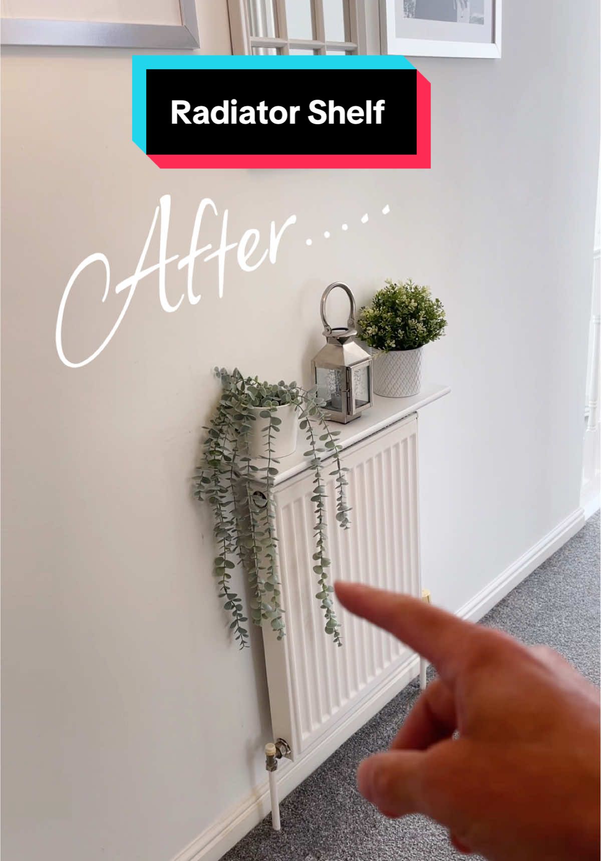 Radiator shelf that simply slots behind – no drilling, no mess. Available in 60–120cm sizes. Free shipping included. #radiatorshelf #homedecor #nodiyshelf #easyfit #radiatorcover #interiordesign #smallspaces #homeupgrade #toktokmademebuyit  #dealdrop 