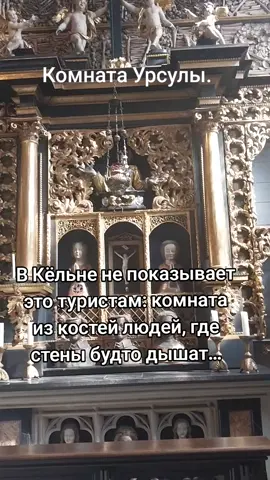 В Кёльне туристы восхищаются готическим собором, про который шепчут: его построил сам дьявол… ⠀ Но мало кто знает, что рядом скрыта другая святыня. Более тихая. И куда более жуткая. ⠀ Комната Урсулы — место, где стены выложены настоящими человеческими костями. ⠀ Говорят, это останки тысяч девственниц, убитых вместе со святой Урсулой. ⠀ Черепа, кости, кресты — будто всё ещё хранят эхо страха и веры. ⠀ И если долго стоять в тишине, можно услышать их шёпот…#germany #кельн #Германия #комнатаурсулы #святаяурсула #gologne 