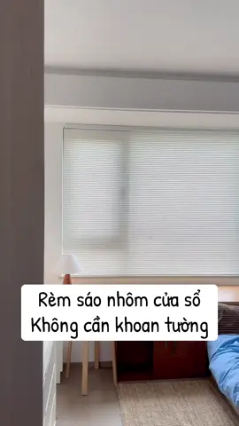 Lên ngay bộ rèm sáo nhôm màu trắng không cần khoan tường đây nhé #decor #xuhuong #remkhongkhoan #remcauvong #remcua #remsaonhom 