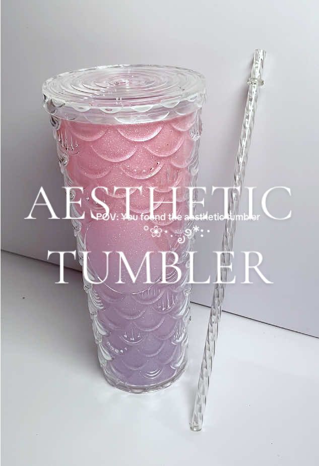 Double Wall Fish scale Tumbler 710ml 24oz Plastic Diamond Mermaid Pearl Design Tumbler With Straw JZ-1000 from @ABC PH MALL 🍶💗✨  #tumbler #tumblerwithstraw #doublewallfishscaletumbler #princessdemesa #trending 
