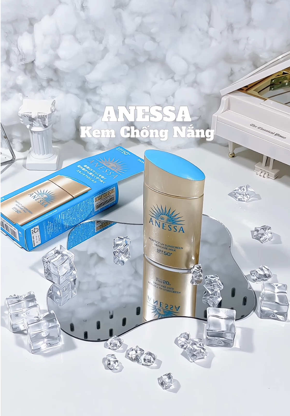 Kem chống nắng Anessa da dầu rất mê #anessa #kemchongnang #kiemdau #unbox #review #xuhuong 