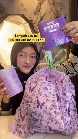 Plastik wangi lavender? Sampah tai pun gak berani nyebar bau sekarang 😆💜. . . #plastiksampah #plastikbertali #promoguncang88 #gajiansale #satukontentiaphari #wibgajian 