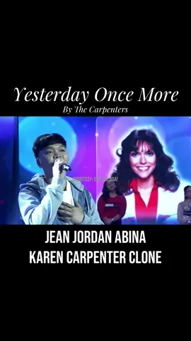 Yesterday Once More by #TheCarpenters #eatbulaga Performance #theclones #jeanjordan #filipino #fyp 