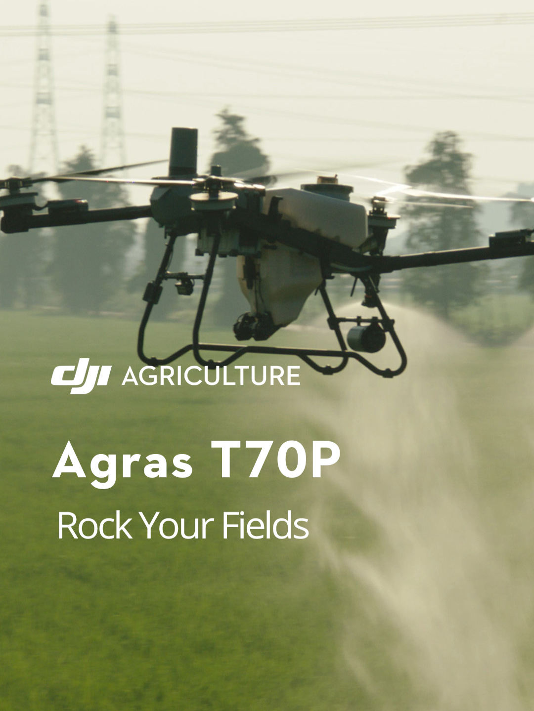 💦 Time to spray with T70P's 70L tank. Rock those fields with every drop! 🌿🚁 #DJIAgriculture#T70P#farmtech#dronespraying#agriculturedrone#agriculturaldrone