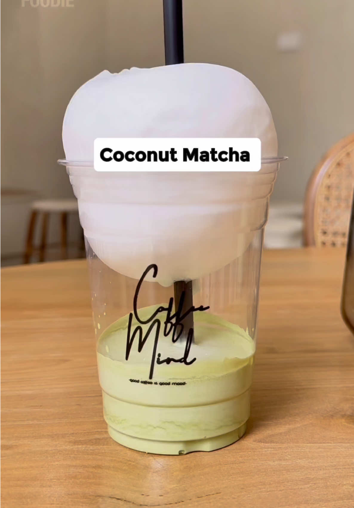 “Real”Coconut Matcha ไวรัลมัทฉะมะพร้าว🥥🍵 #fyp #bangkok #thailand #Foodie #cafe 