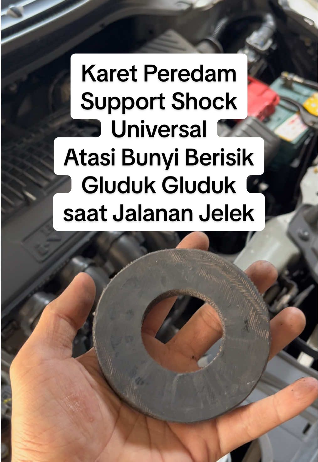 Solusi mobil kalian Gluduk Gluduk saat jalanan tidak rata cukup pasang Karet Peredam Suport Shock Universal Semua mobil bisa pakai 👇🏻 #karetperedam #karetshock #supportshockbreaker #fyp 
