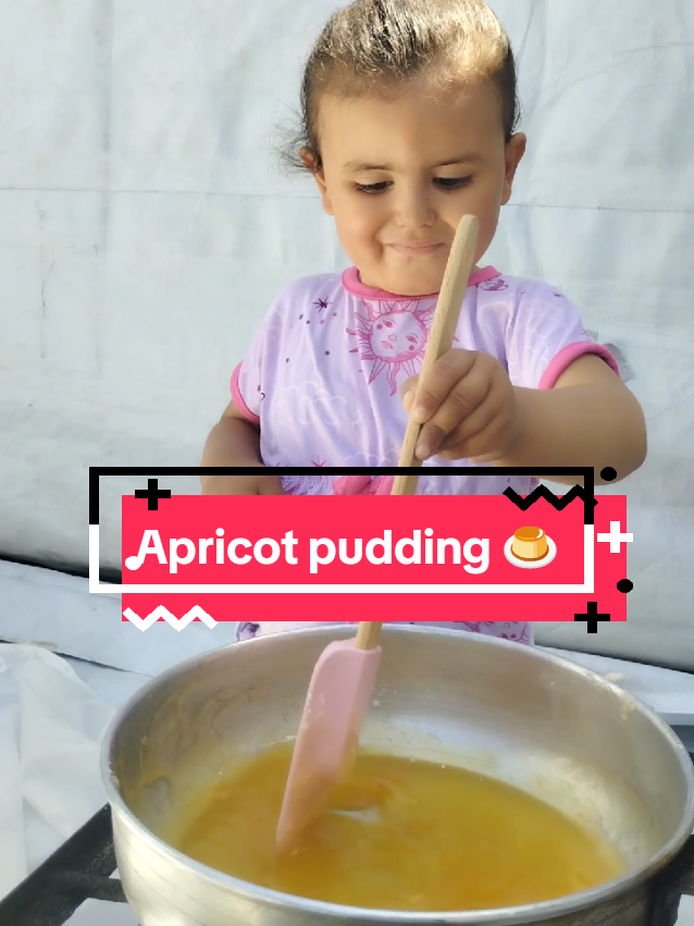 Wow Leen is only 3 years old is mastered apricot pudding 🍮 so yummy, she's talented and adorable 🥰🤩  #cook #leenfromgaza #toddler #cooking #Recipe #pudding #تريند #مشاهير_تيك_توك #مشاهير #مسلسلات_تركية 