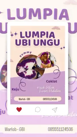 ##open PO..lumpia ubi keju lumer dan coklatnya##