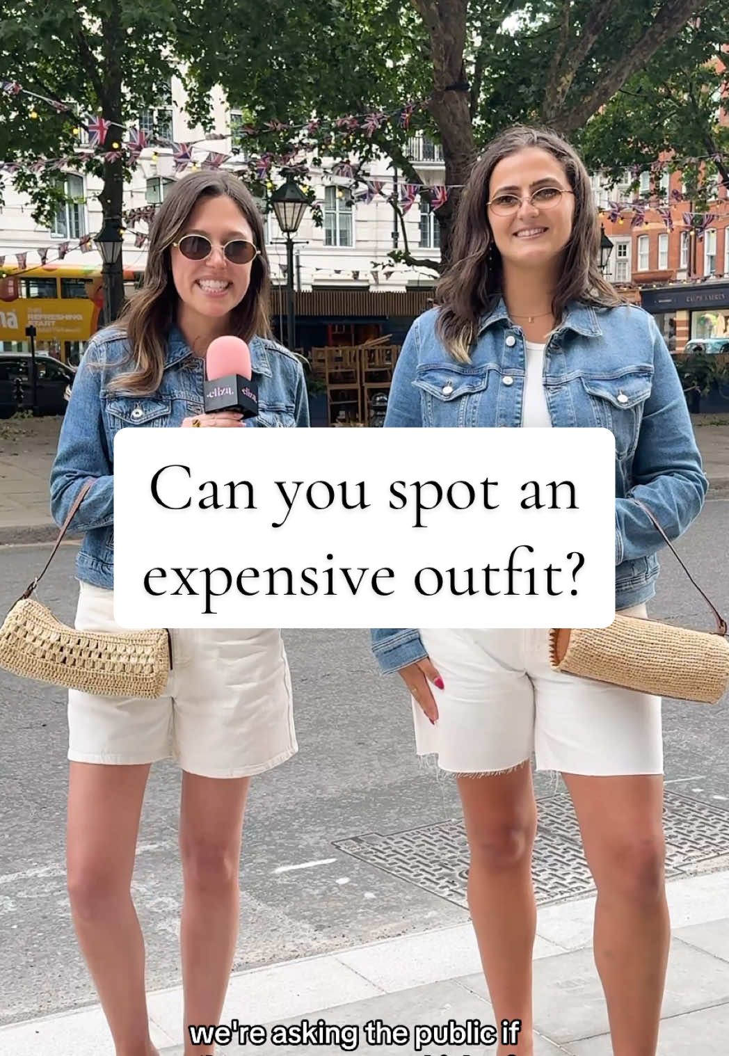 Jorts + mesh flats? A combo to remember. One of these outfits costs £2972 and the other costs £122.46. Which one do you think is the designer?👀 #fashiontiktok #TikTokFashion #OOTD #outfitinspo #highstreetfashion #highstreet #tiktokchallenge #guessinggame #designer #streetinterview #minimic