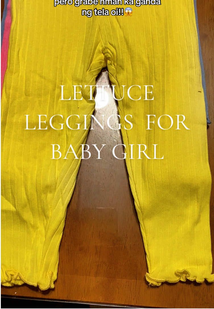Mumurahin pero sobrang ganda ng tela, comfy cya suotin di mahirapan gumalaw c baby #leggingsforbabygirl #leggingsforbaby #lettucedesign #kidswear 