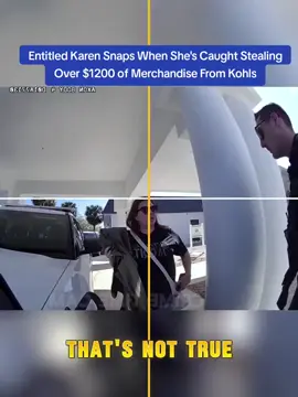 Entitled Karen Snaps When She's Caught Stealing Over $1200 of Merchandise From Kohls #cops #copsoftiktok 