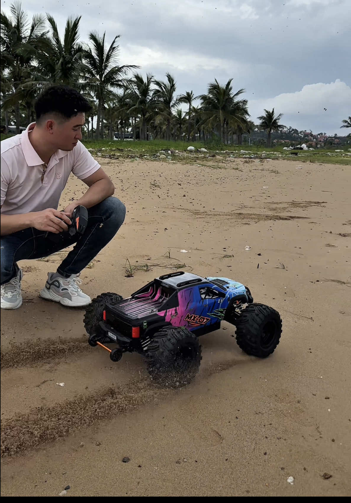 Can This RC Handle the Beach? #fyp #monstertruck #rccar #testing 