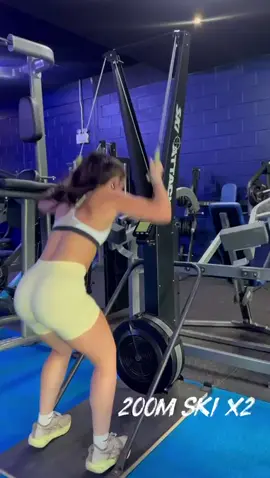 30 min Hyrox style workout 💦💙 #fyp #forupage #gym #evolve #Fitness #workout #hyrox 