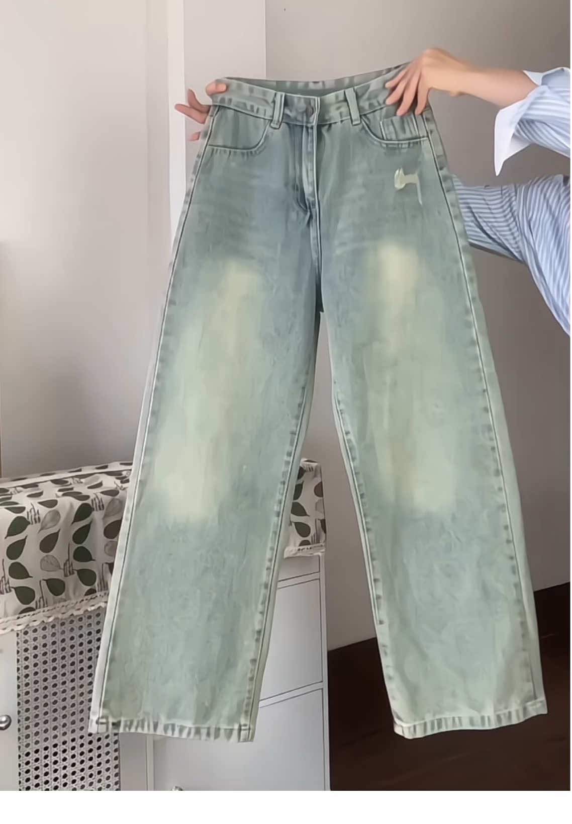 Quần jeans xuông nữ ống rộng #xuhuong #xuhuongtiktok #tt #tiktokshop #quanjean 