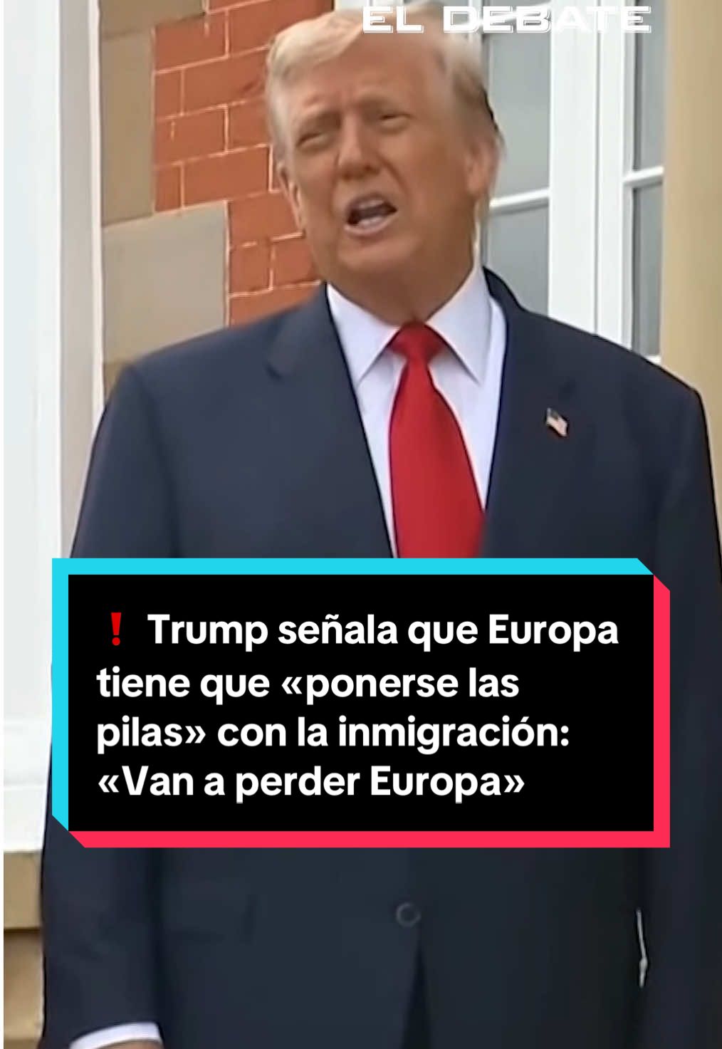 ❗ Trump señala que Europa tiene que «ponerse las pilas» con la inmigración: «Van a perder Europa» #eldebate #trump #europa #inmigracion #internacional 