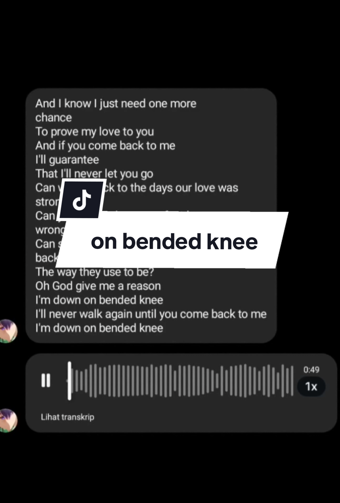 To prove my love to you .... #coversongs #songs #onbendedknee #music #liriklagu #zumicoversong 