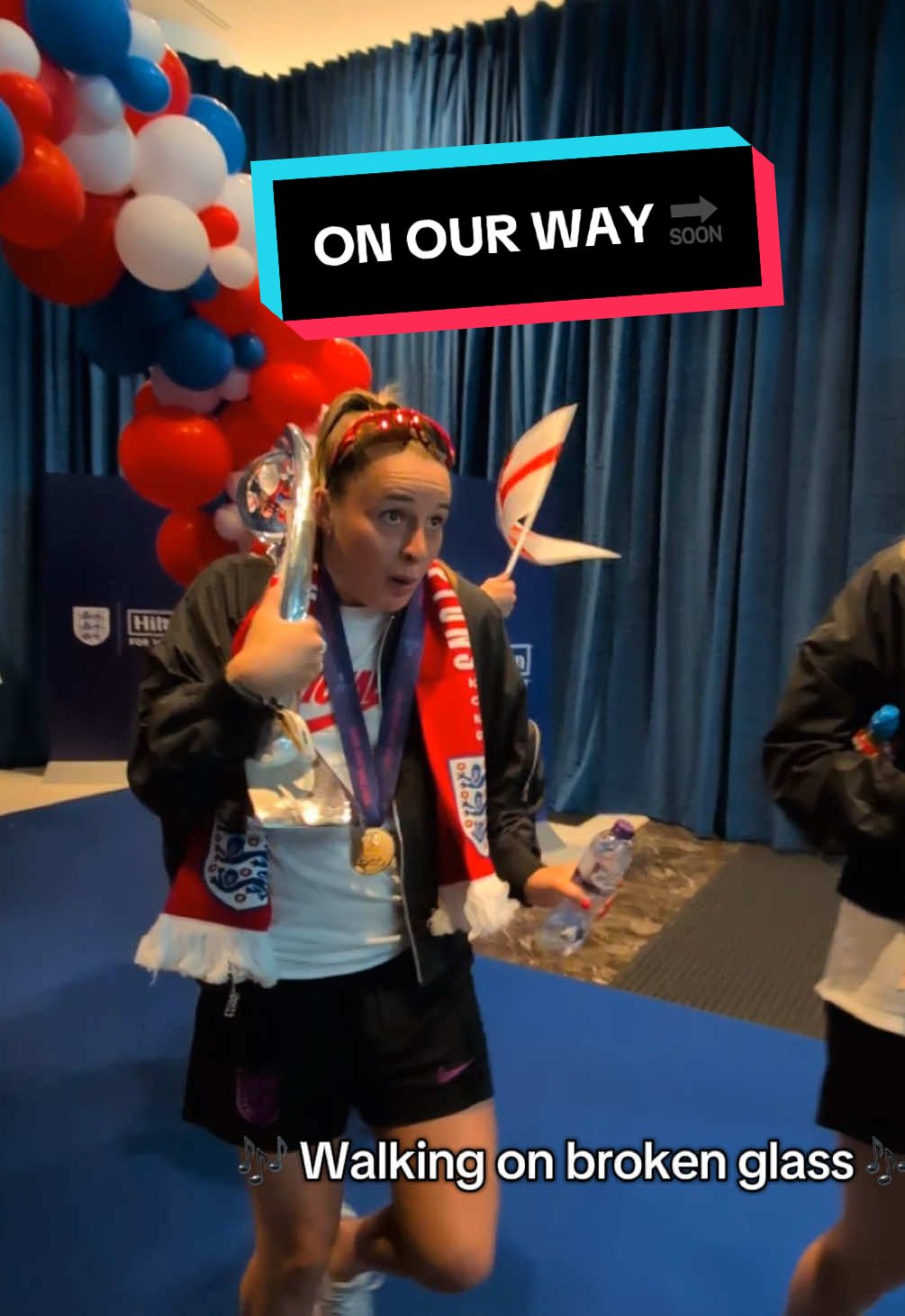 Homecoming READY 🎉🏴󠁧󠁢󠁥󠁮󠁧󠁿 #england #Lionesses #weuro2025 