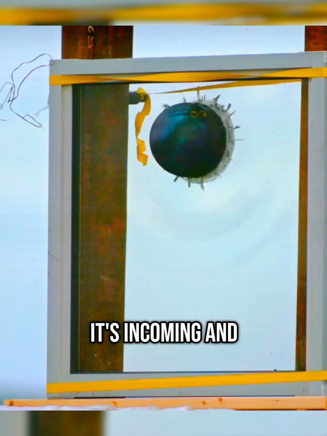 slow motion bullet proof  #slowmotion #satisfyingvideo #scienceexperiments #experiment #fyp #bowling 