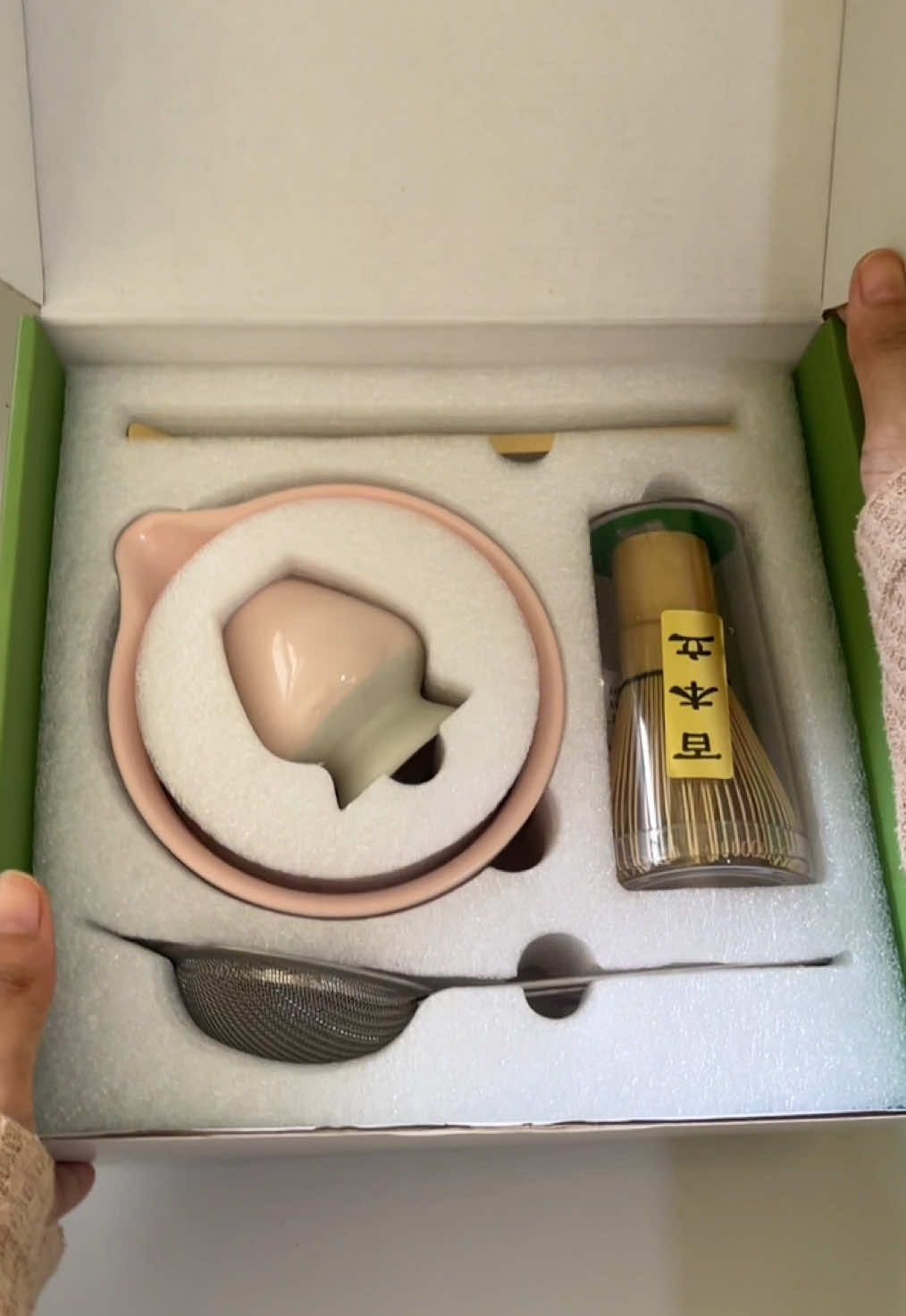 sooo cute 🥹🌸🍵🫧🎀🍡 #unboxing #chasen #matchaset #matcha #fypシ゚ 