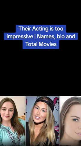 Their Acting is too impressive | Names, bio and Total Movies