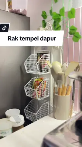 Barang penting di dapur ✨ #rakgantungdapur #raktempeldapur #rakdindingdapur 
