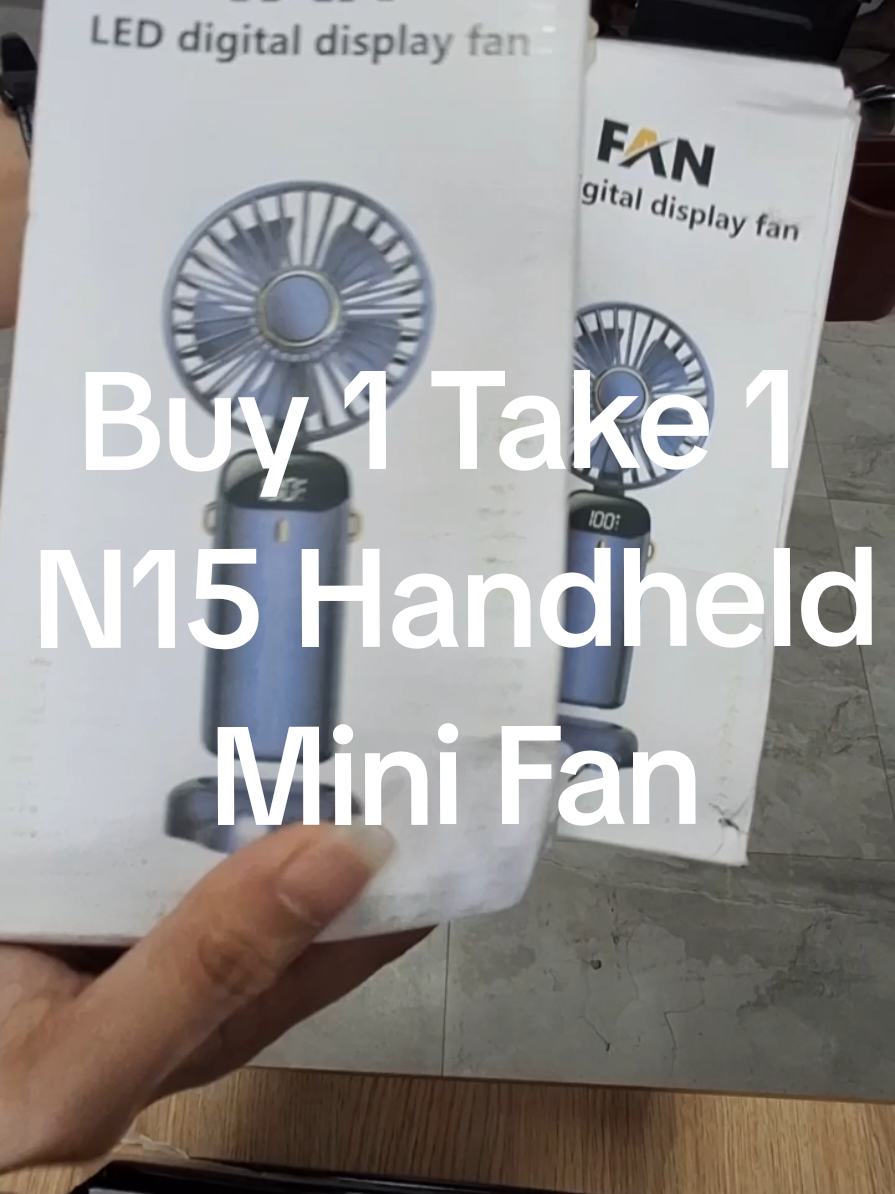 Buy 1 Take 1 N15 Handheld Mini Fan USB Rechargeable Portable Mini Fan 5 Speed Small Pocket Fan With Base #handheldfanforschool #handheldfan #fans #fan #fortablefan #minifortablefan #minifan 
