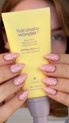my natural makeup routine but not forgetting to protect your skin from the sun! ☀️ of course using my @haruharu wonder black rice moisture airyfit daily sunscreen, my favourite! the glow is everythingggg & perfect for underneath your makeup. 🧚✨🫶🏼 available at @Boots UK #suncream #suncare #skincareroutine #haruharuSuncream 