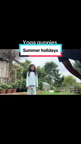 Arvi’s summer holiday Yoga session. #yogaguppies #kidstiktok #nepalikidsinuk #creatorsearchinsights #daddyanddaugther 