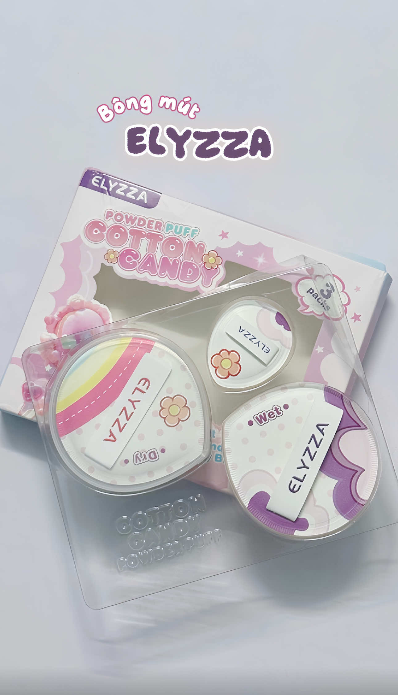 Set 3 bông mút ELYZZA siu mềm siu êm đàn hồi lun á dùng được cả khô và ướt giá siu 🌰 #muttrangdiem #elyzza #makeup #trangdiem #goclamdep #reviewlamdep #nganhlamdep #review #xuhuong #unboxing #mypham #lamdep #beauty 