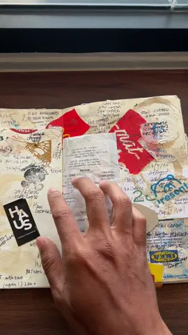 I can't wait to show you all the coffee stain progress from day one until the end of this year! #journal #coffee #latte