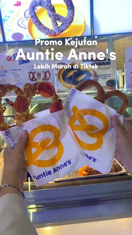 Dapetin Promo Auntie Anne's, jangan lupa klik tag lokasi di video aku ini😍  #tiktokgoschoolholidayfest #FoodRush #hosellagency #hostar #auntieannes #bandungfoodies #fyp 