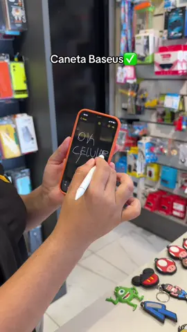 Caneta @Baseus official store  #CapinhasDeCelular #AcessóriosParaCelular #TikTokCompra #OkCelular #Piripiri