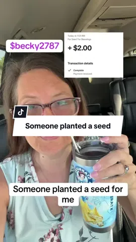 Someone planted a seed #blessings #cashapp #seed #goodday 