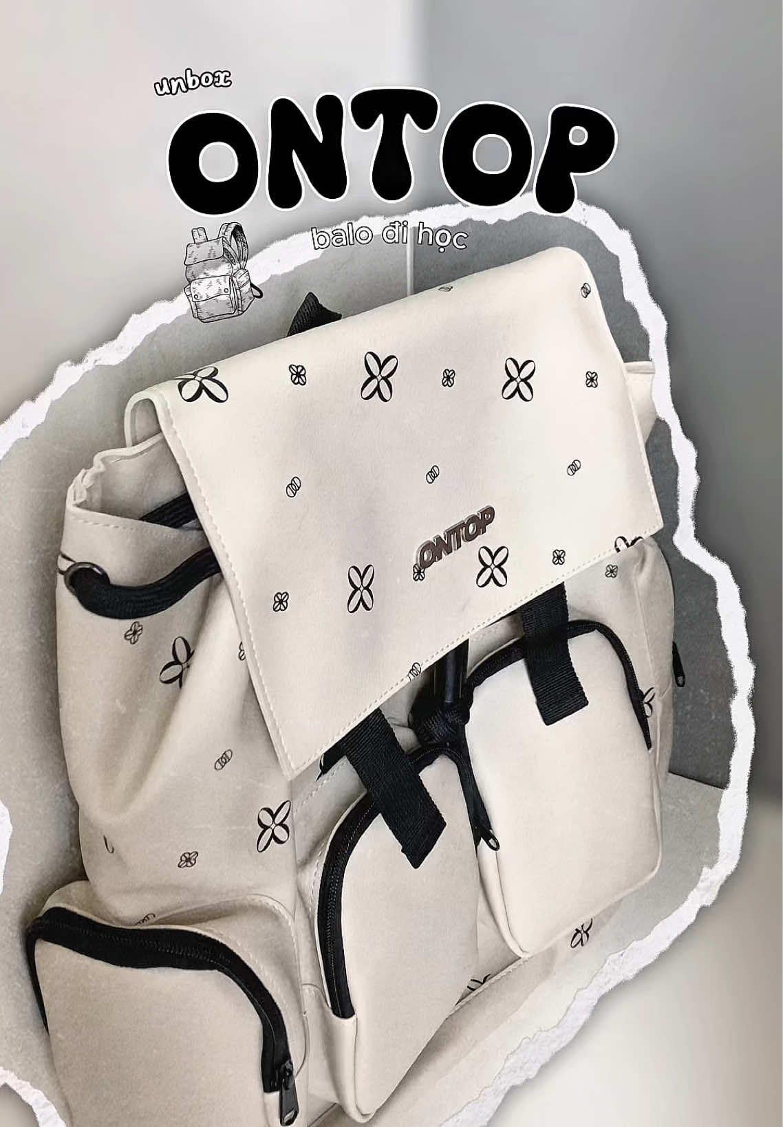 Balo xinh xinh đi học 📚 @ONTOP #ontopbrand #balodihoc #dđounghoctap #unboxing #review #fyp #xuhuong #viral 
