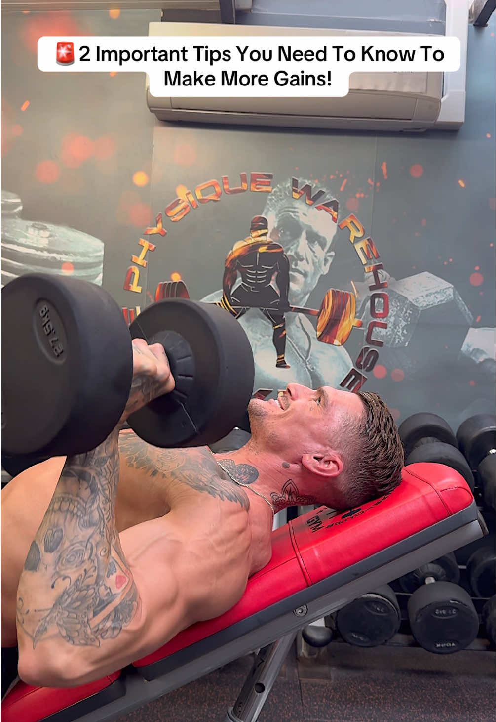Increase all round muscle gains with these 2 tips💪It’s the smallest adjustments that can make the biggest difference! #gymtips #GymTok #bodybuilding #chest #gains #musclebuilding 