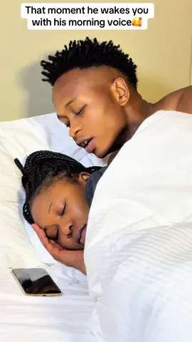 That moment he wakes you with his morning voice🥰 #trendingvideo #viral_video #fyp #viral #comedy 