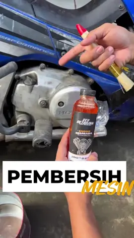 pemmbersih mesin montor yang terkena oli!!.....  #zevdetailing #enginedegreaser #penghitambodykasar #shampoo #murah 