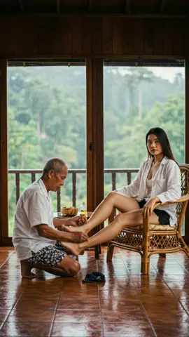 The man massage #rainyday #rain #shortvideo #cutwomen 