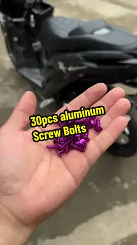 30Pcs M5 Aluminum Motorcycle Screw Bolts #screwbolts #bolts #aluminumscrewbolt #aluminum #bolts #click #gr5bolts #motorcyclepartsandaccessories 