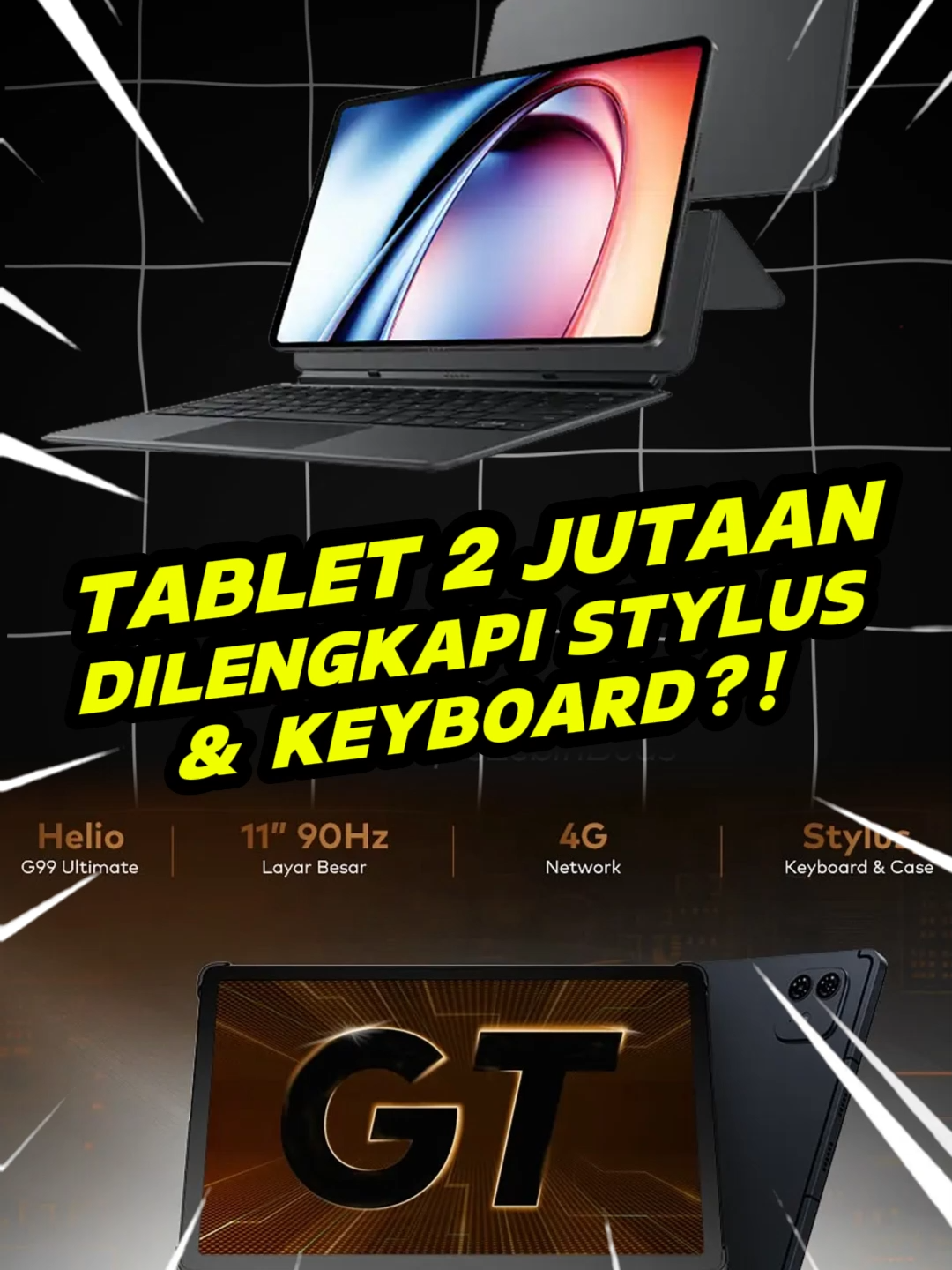 Tablet Rp 2 Jutaan Ini Udah Punya Stylus dan Keyboard! #jagatreview #tiktokberita #beritateknologi