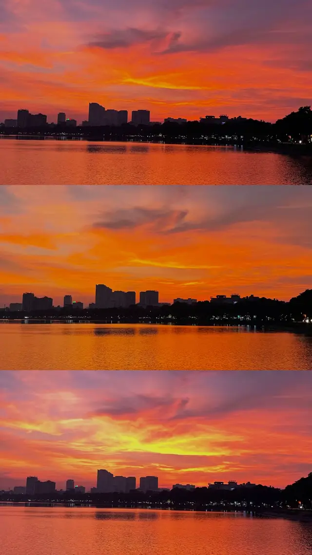 🌅 Thích hoàng hôn nên luôn mong muốn một cái kết đẹp 🥰✨ #hanoi #hoanghon #sunset #chill
