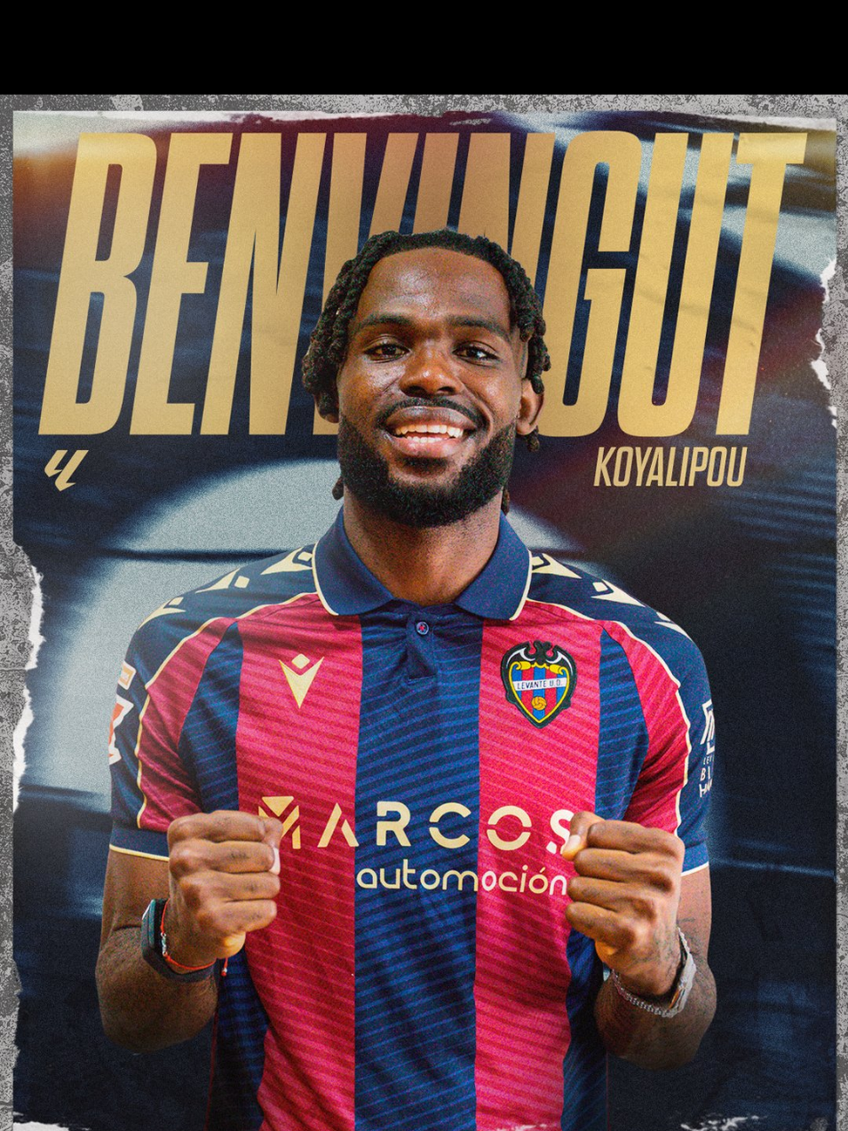 Quand Goduine Koyalipou et partir prêté à Levante UD il signe jusqu'au 30/06/2026 bonne saison en Espagne mon Goduine 🥹♥️🩵✅#lens #levanteud #goduinekoyalipou 