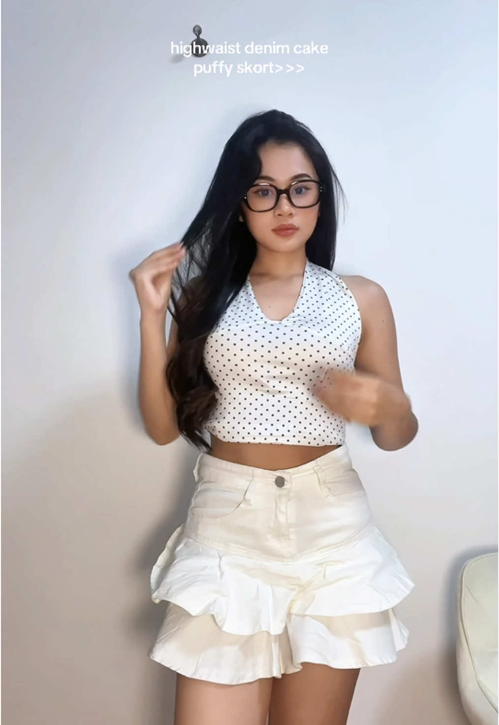 this cute puffy skort! new release 🤍 #puffyskirt #pleatedskirt #denimskort #skort #fyp #cuteskort #denim 