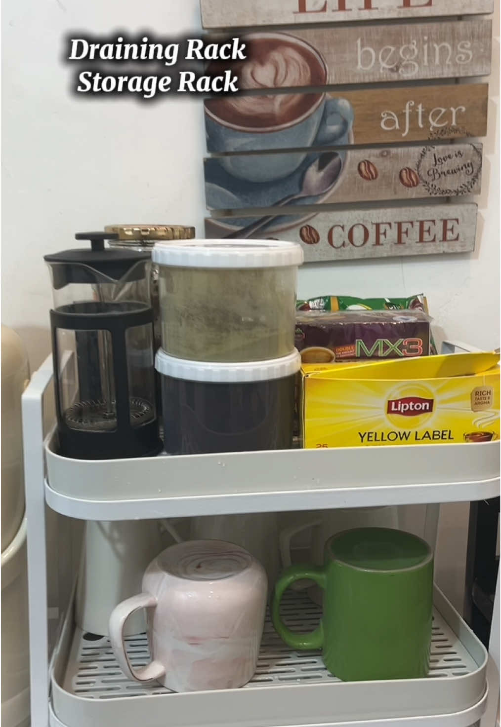 Replying to @Yumiyuri Draining rack storage rack #storage #drainingrack #storagerack #storageorganizer #kitchenrack 