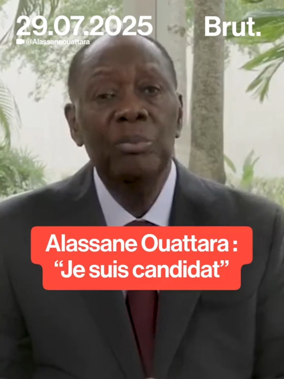 🇨🇮 Alassane Ouattara a annoncé qu'il serait candidat à l'élection présidentielle d'octobre 2025. Voici ce qu'il a dit dans son discours diffusé sur ses réseaux sociaux. #civ2025 #ouattara #225🇨🇮🇨🇮🇨🇮