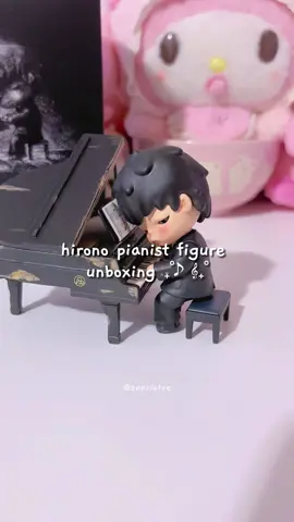 i love this figure sm 🤍 | hirono pianist figure unboxing 🎹 #hirono #popmart #unboxing #fyp #aesthetic #sanrio #hellokitty #illit #kpop